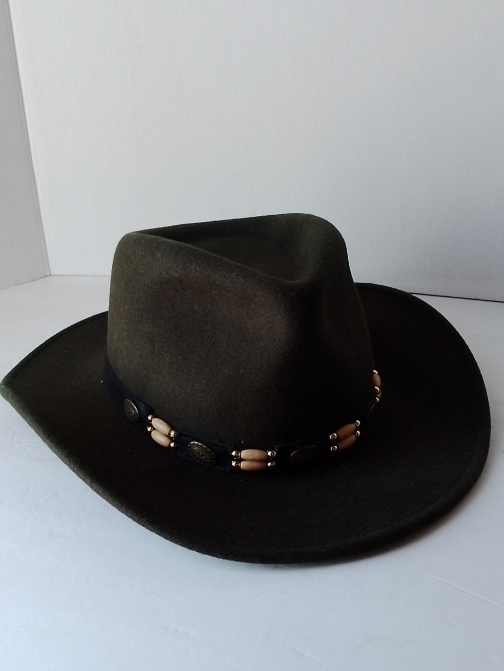 Scala Wool Felt Four Seasons Dorfman Pacific Classico Dark Green Cowboy Hat